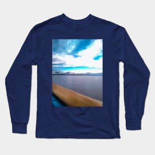 Beautiful landscape view of the river Long Sleeve T-Shirt